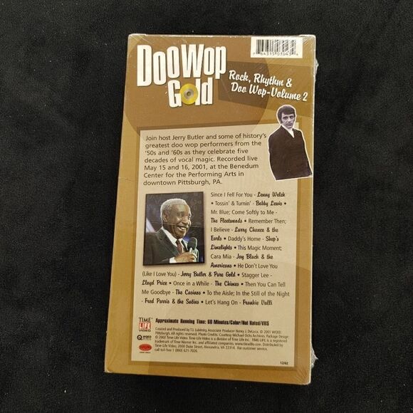 DOO WOP GOLD TIME LIFE VHS. ROCK, RHYTHM & DOO WOP-VOLUME 2. NEW SEALED. - Picture 2 of 6